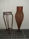 Vaso e mesa decoração