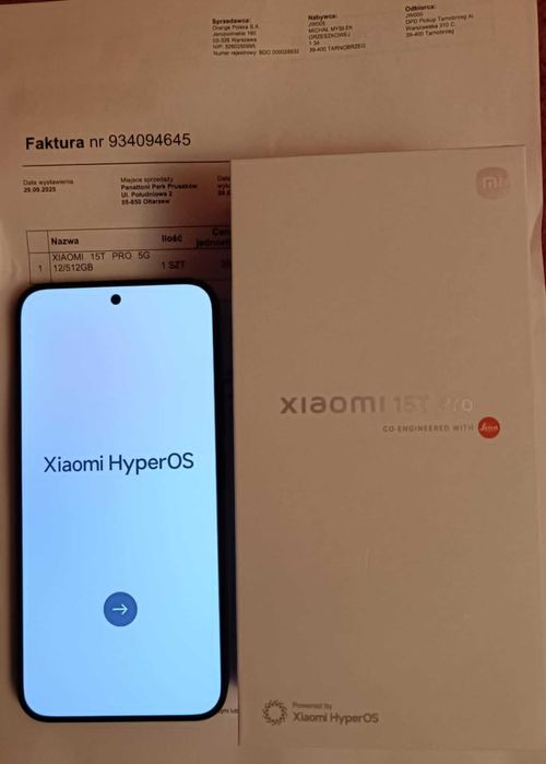 Xiaomi 15 T Pro 12/512 GB czarny