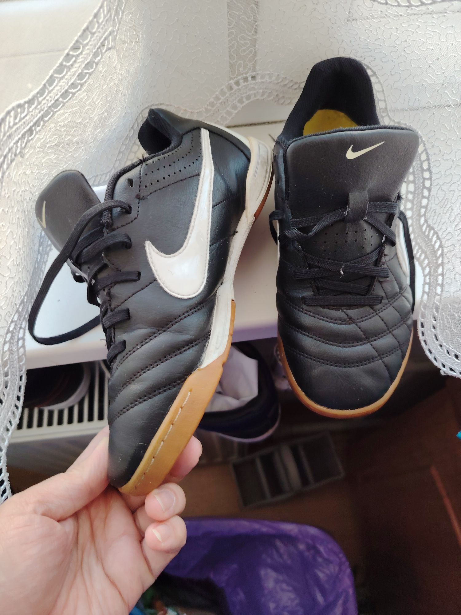 Бутсы подросток детские натуральная кожа. Оригинал. NIKE 36р
