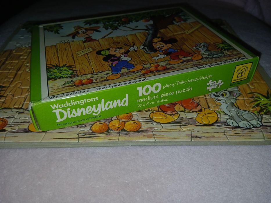 Vintage Puzzle Walt Disney firmy Waddingtons 100 sztuk
