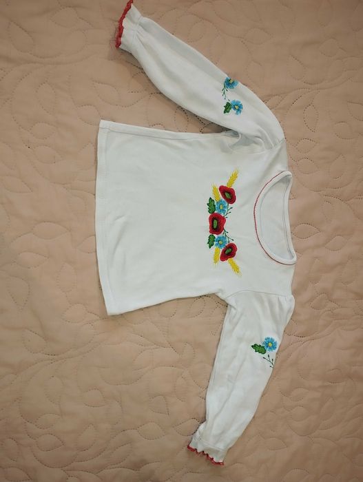 Вишита кофточка 80-86р вишиванка