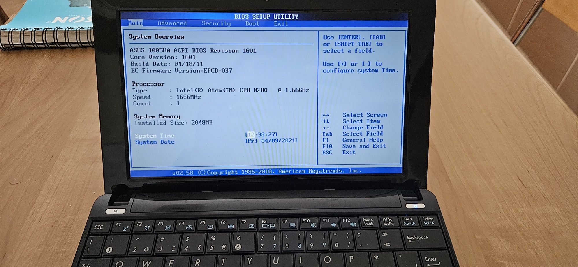 Asus eepc 1005ha