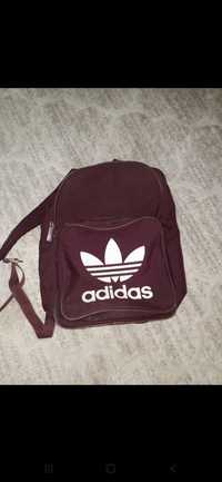 Plecak Adidas Bordowy szkolny, na co dzień