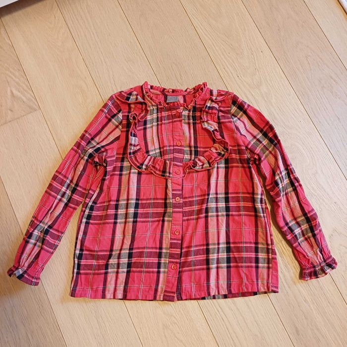 Koszula dziewczęca, kratka swiateczna