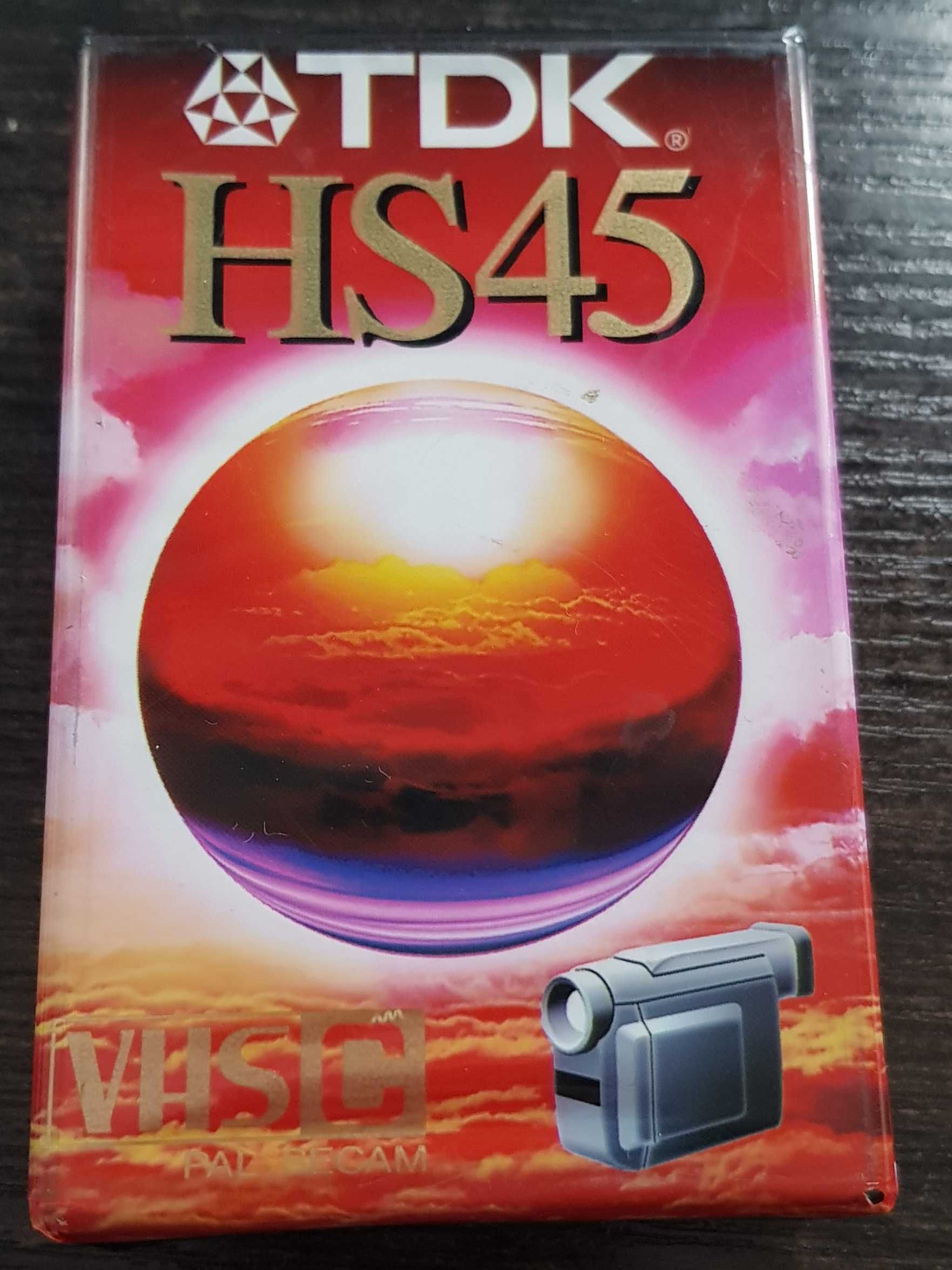 Kaseta VHS typ HS45 TDK