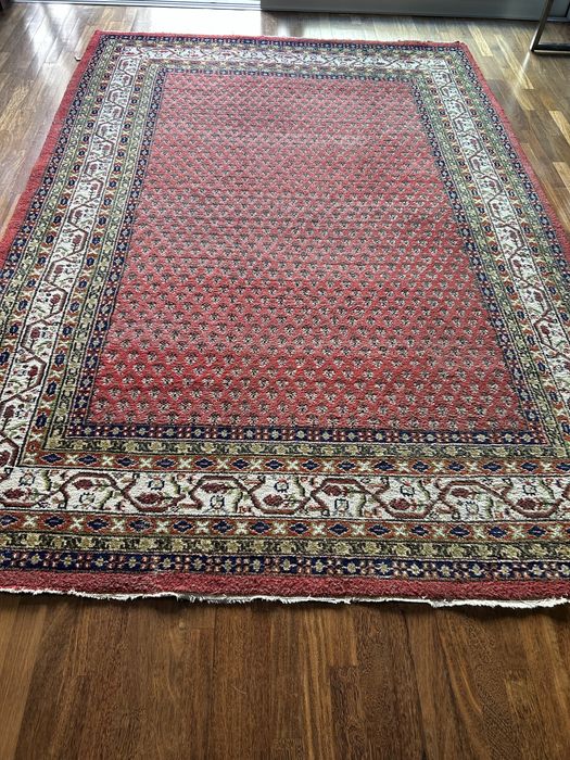 Tapete oriental indiano,em pura lã feito à mao,original,lavado.300x200