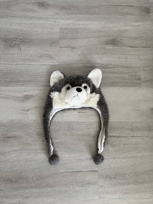 Czapka dziecięca zimowa, czapka wilk, czapka dla chłopca