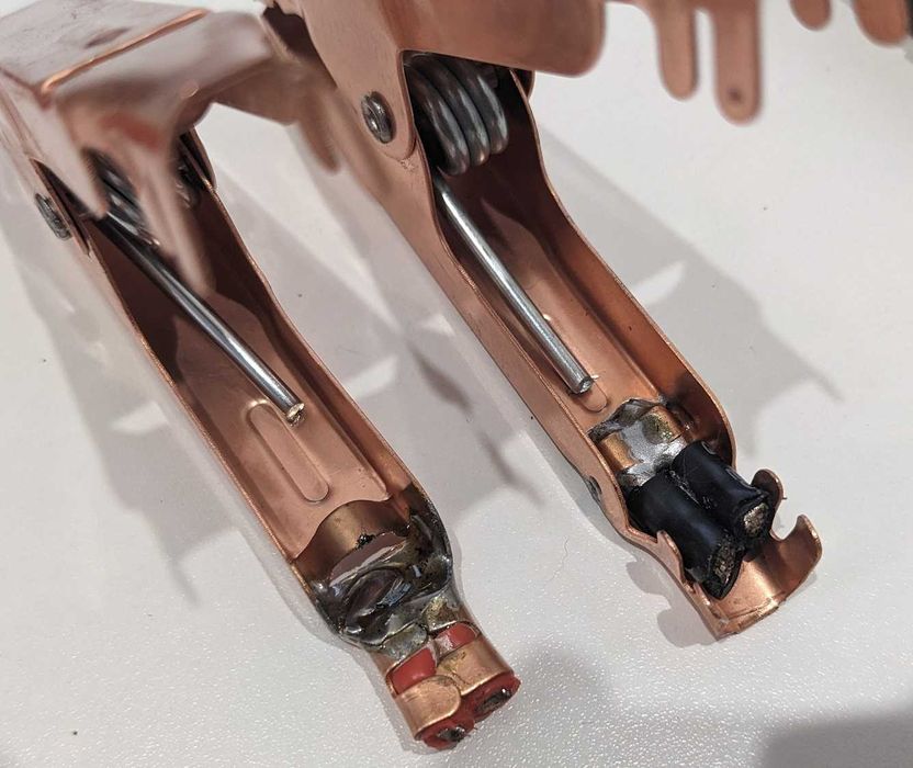 Крокодили для дротів затискачі акумуляторні 104 мм