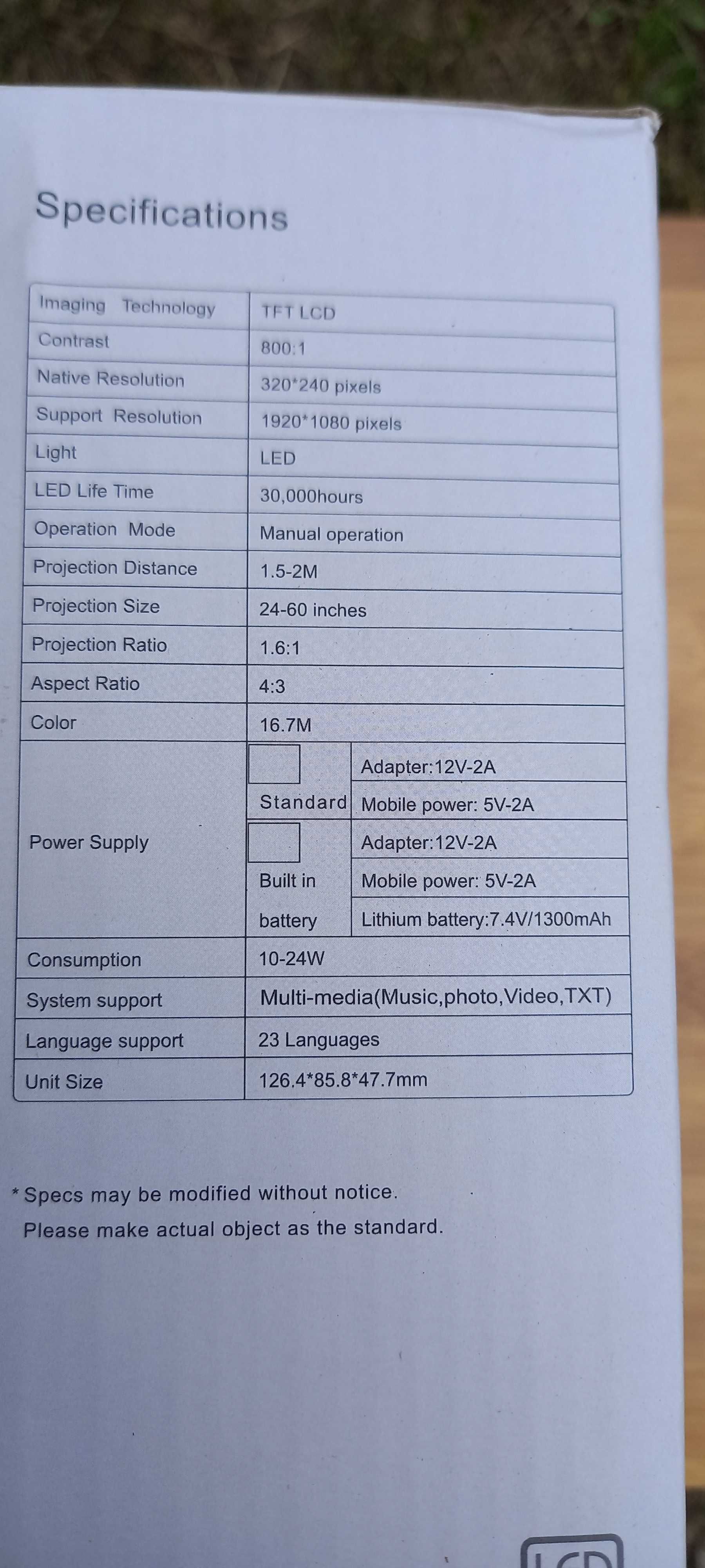 Mini  led projektor