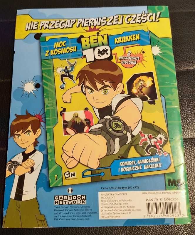 Komiks Ben 10 Straszni Dziadkowie, Efekty Uboczne z naklejkami