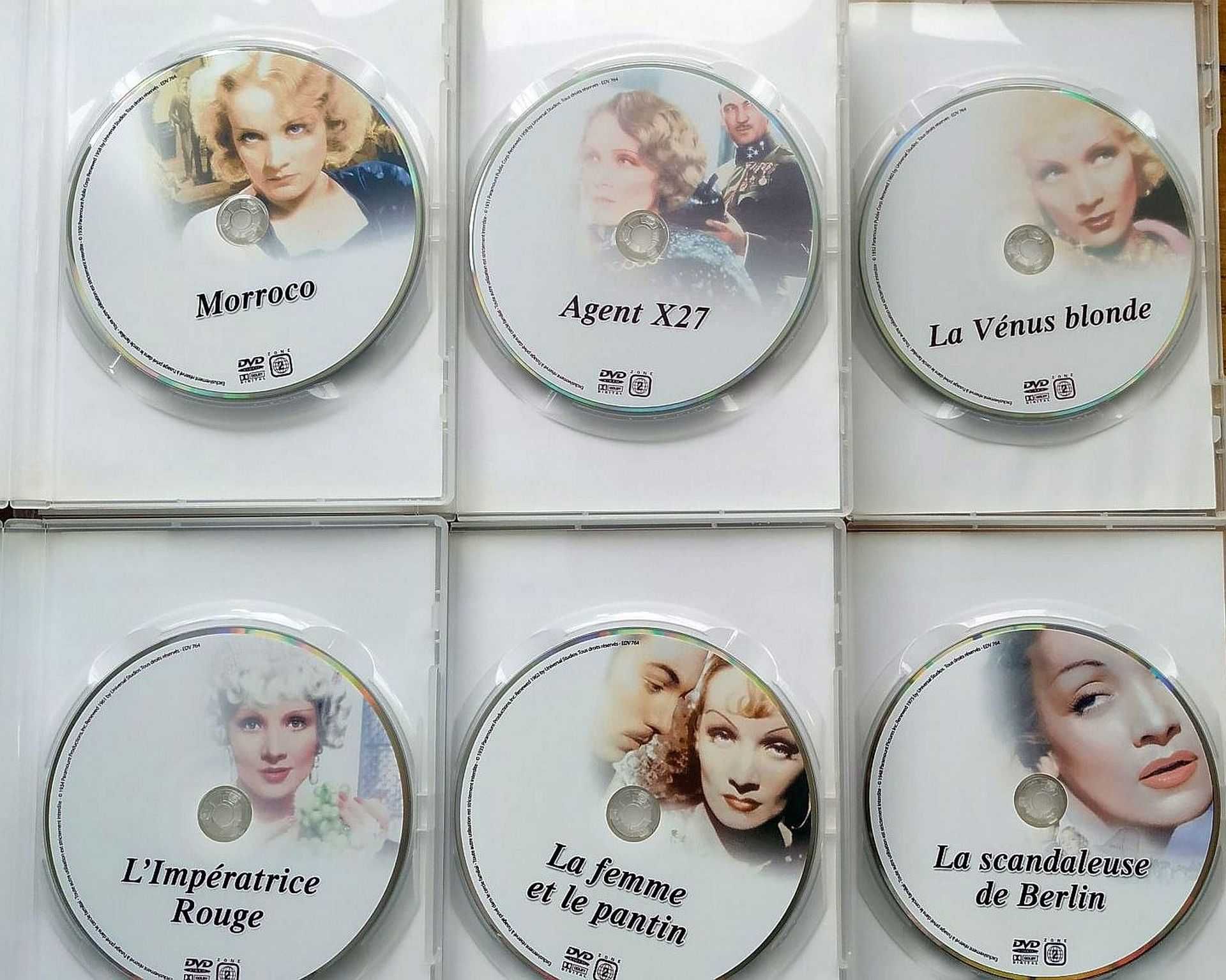 Marlene Dietrich –   DVD-box – oryginalne francuskie wydanie