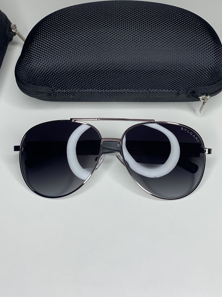 Мужские солнцезащитные очки AVIATOR Bulgari AVIATOR капли черн коричне