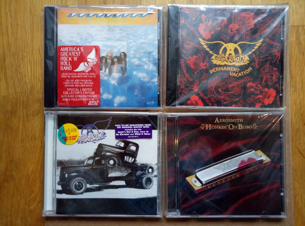 CD : E.L.O,Rainbow,RUSH,Aerosmith,A.Cooper,COLD,GZRGeezerButler