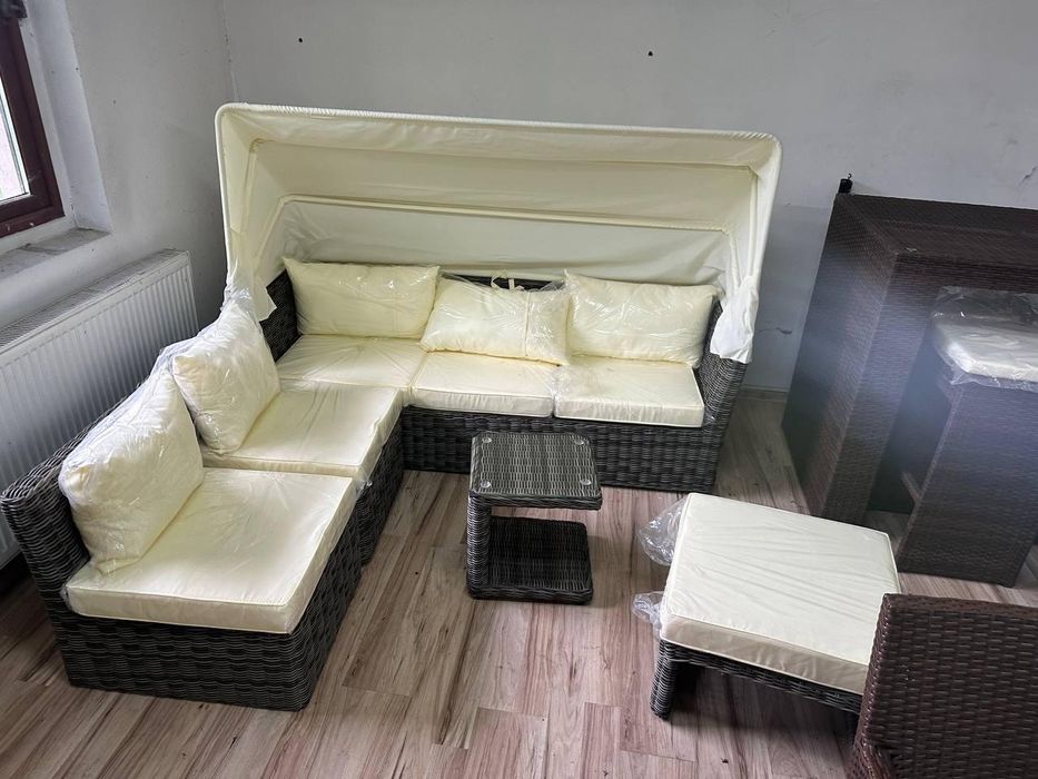 Nowe Meble Ogrodowe Rattan Rattanowe Ogród Taras Balkon Poduszki