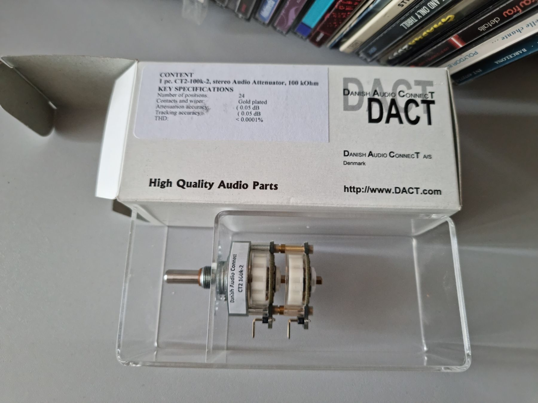 Dact CT-2 100kOhm-2, дискретный атеннюатор, потенциометр,регулятор гро