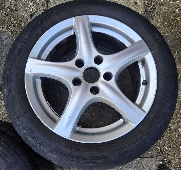 4 jantes RONAL 16  5 x 112 com pneu dunlop 205/55R16