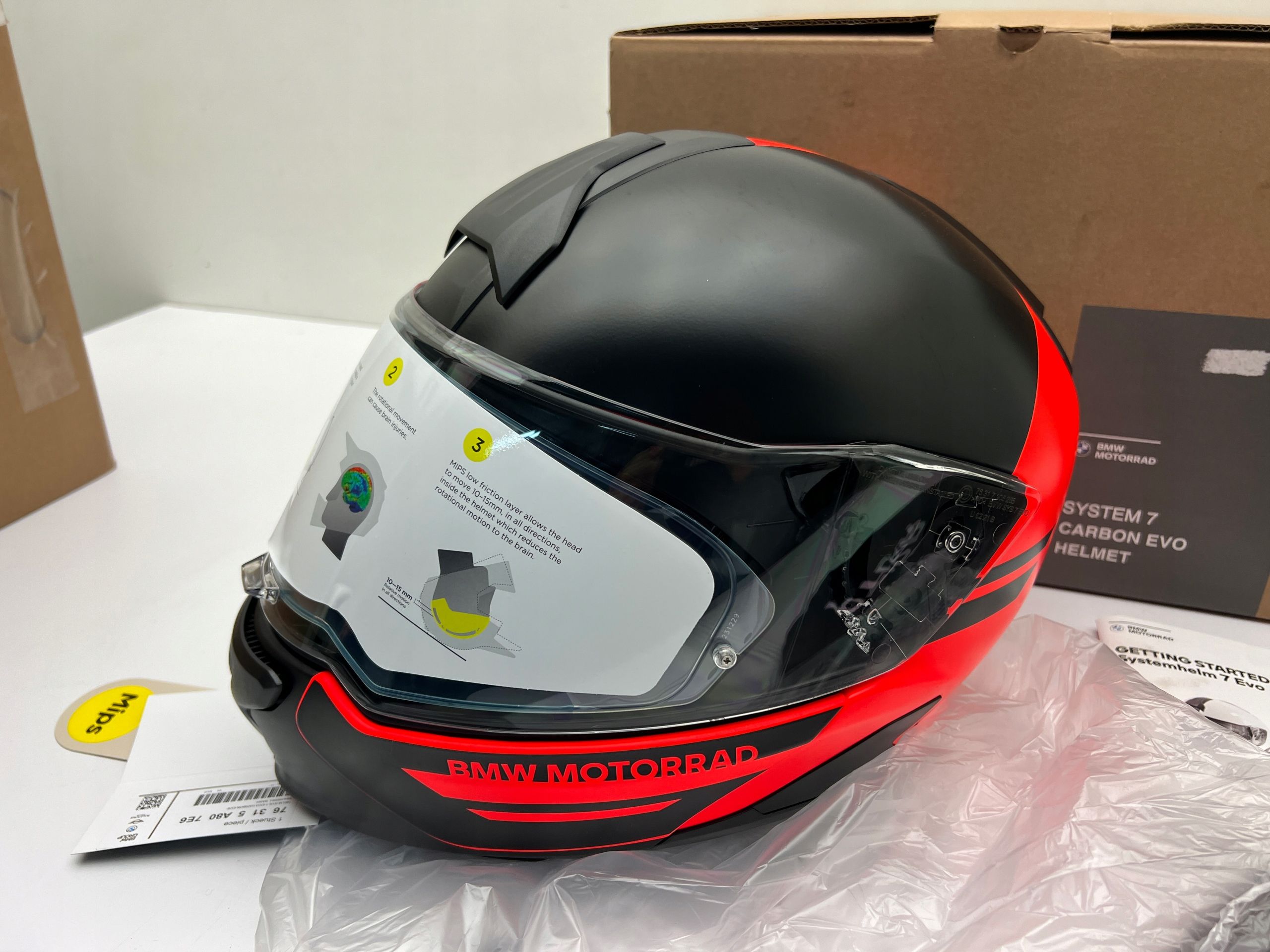 BMW System 7 Carbon Evo Kask Motocyklowy Bash oryginał Oem l Nowy