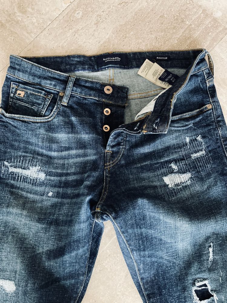 Męskie spodnie  jeansy  Scotch & Soda  nie  Levis  W32  L 32