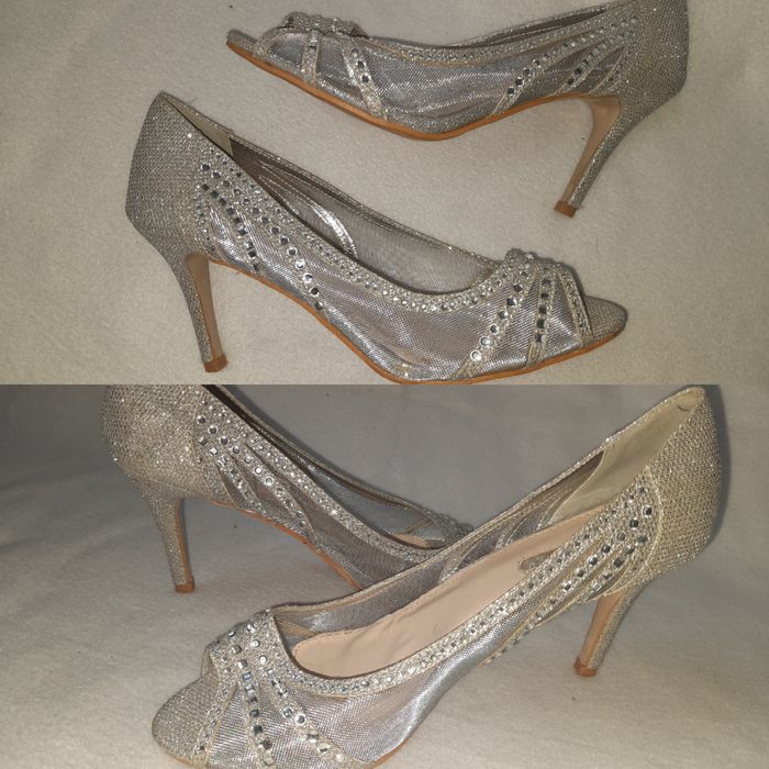 Серебристые босоножки Stephan p.40