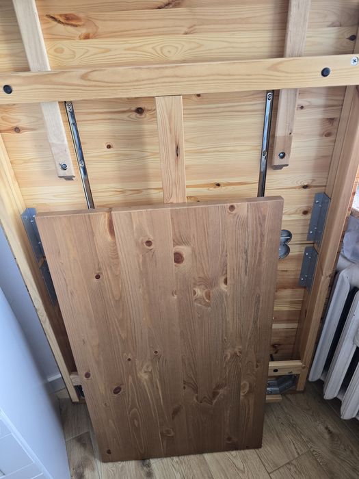Składany stół z litej sosny. IKEA STORNAS. Duży,ciężki stół rozkładany
