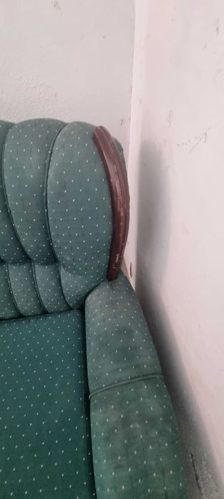 Sofá Cama  , 3 peças  Verde