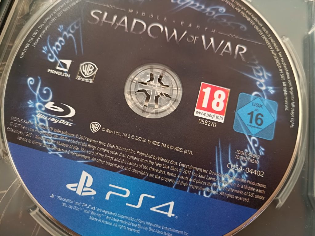Gra PS4 - Middle-Earth Shadow of War
