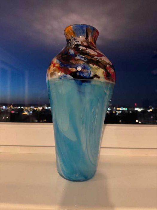 Ręcznie wykonany Wazon Szklany w Stylu Murano