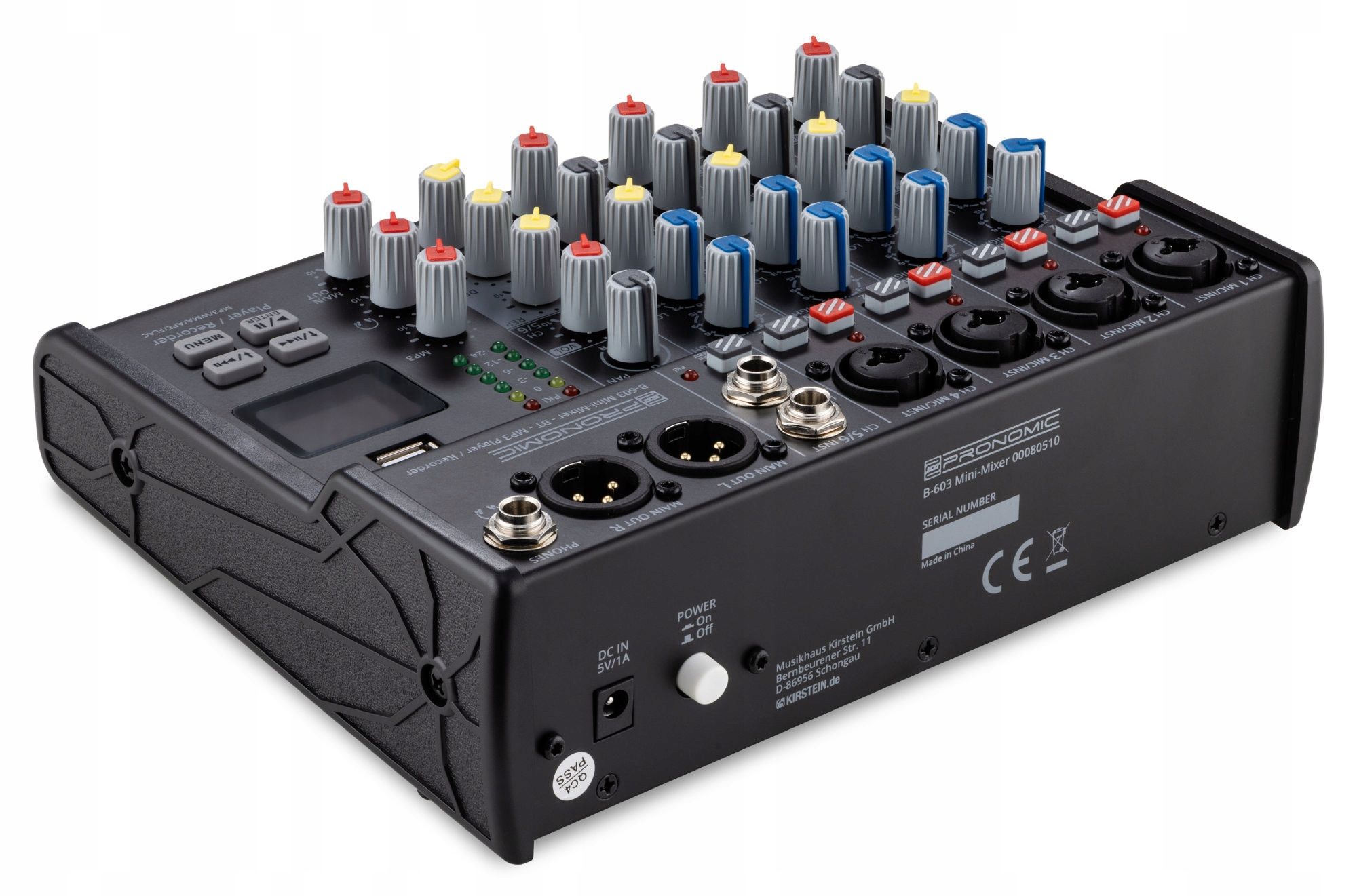 Mini Mikser Audio Pronomic B-603 Bluetooth 6-Kanałowy