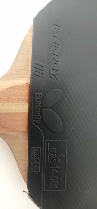 Raquete de ténis de mesa usada