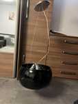 Lampa sufitowa czarna glamour