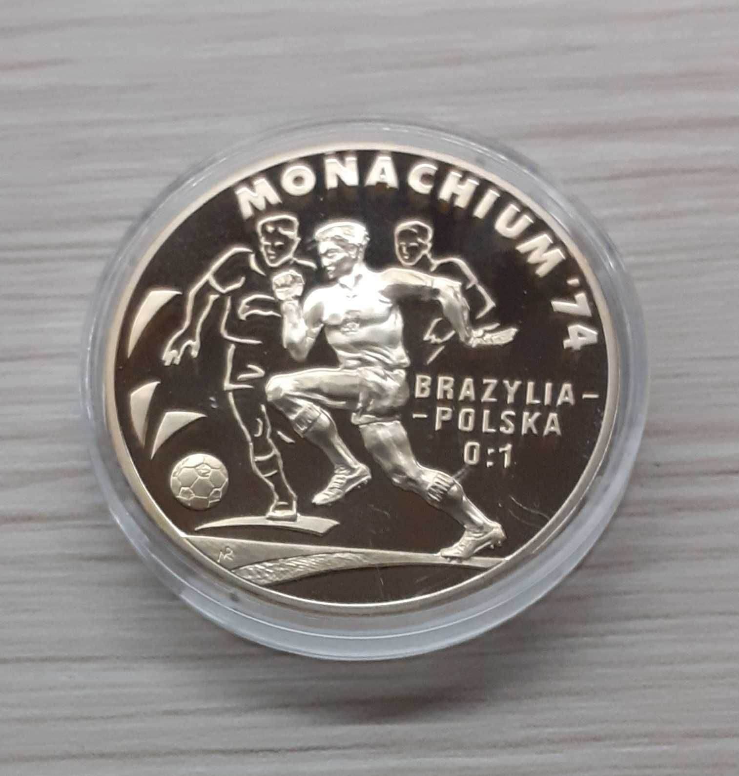 Medal pamiątkowy ,,Złote lata polskiego futbolu" - Monachium '74