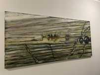 Piotr Gardecki dwa obrazy olejne 150x70 60x70
