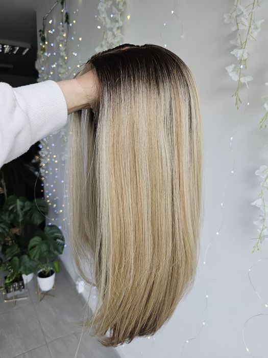 Peruka premium lace front Diana II mix blond 3D naturalna fryzura