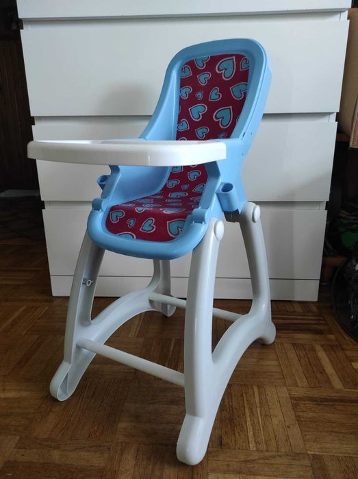 Krzesełko do karmienia dla lalek + nocnik dla lalki