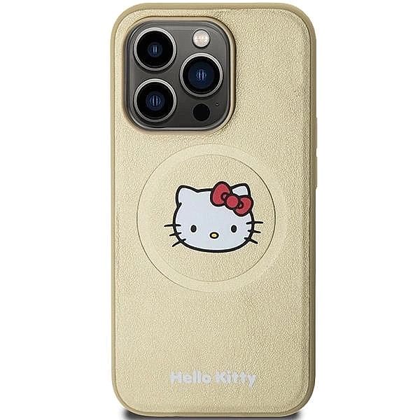 Etui Hello Kitty Leather Kitty Head MagSafe na iPhone 14 Pro Max - zło