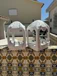 Dois candeeiros de jardim