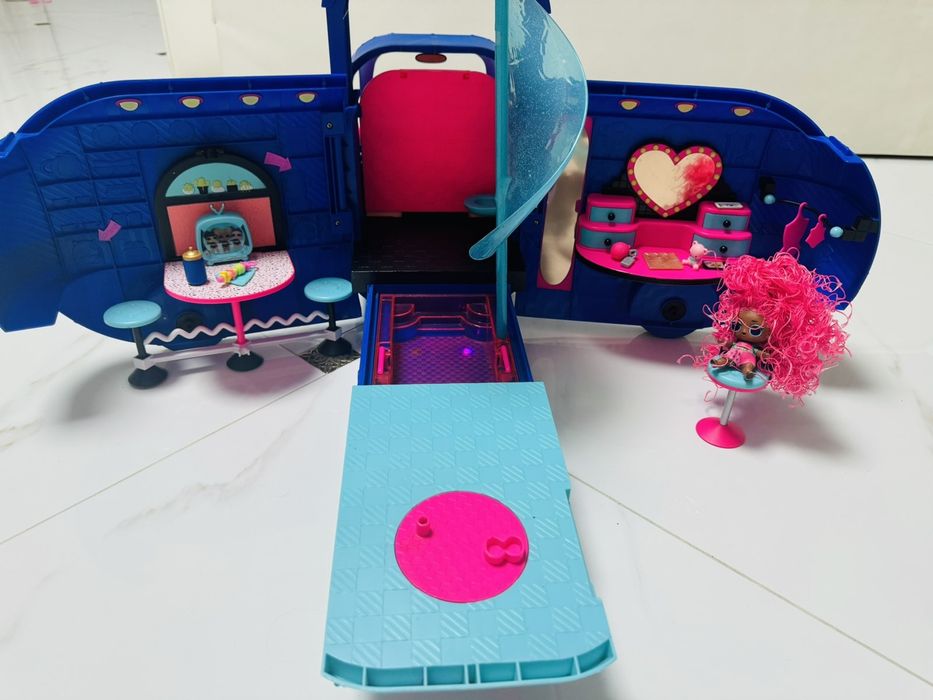 ІГРАШКА- Автобус для ляльок, синій Кемпер ЛОЛ