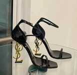 szpilki yves saint laurent opyum sandały sandałki heels złote czarne