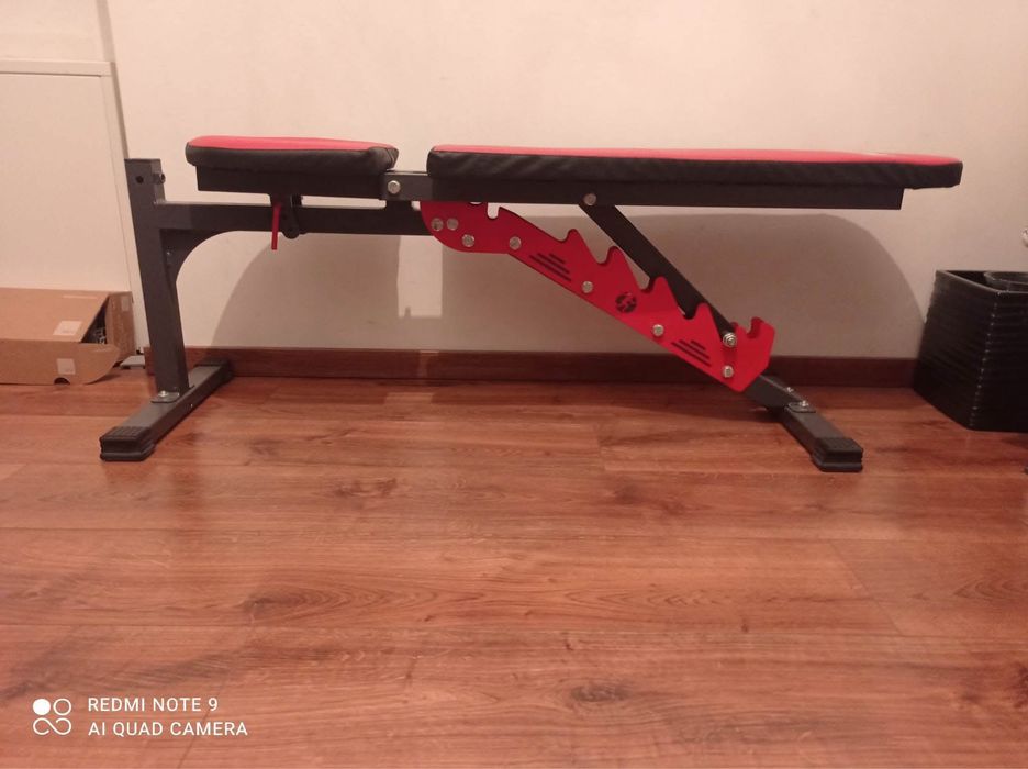 Ławka, stojaki firmy k-sport i sztanga 180cm