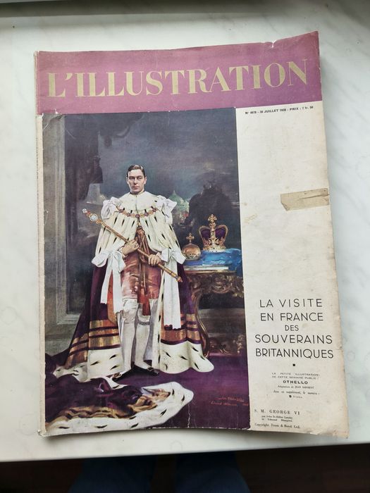Антикварний Ілюстрований журнал Франція 1938 рік