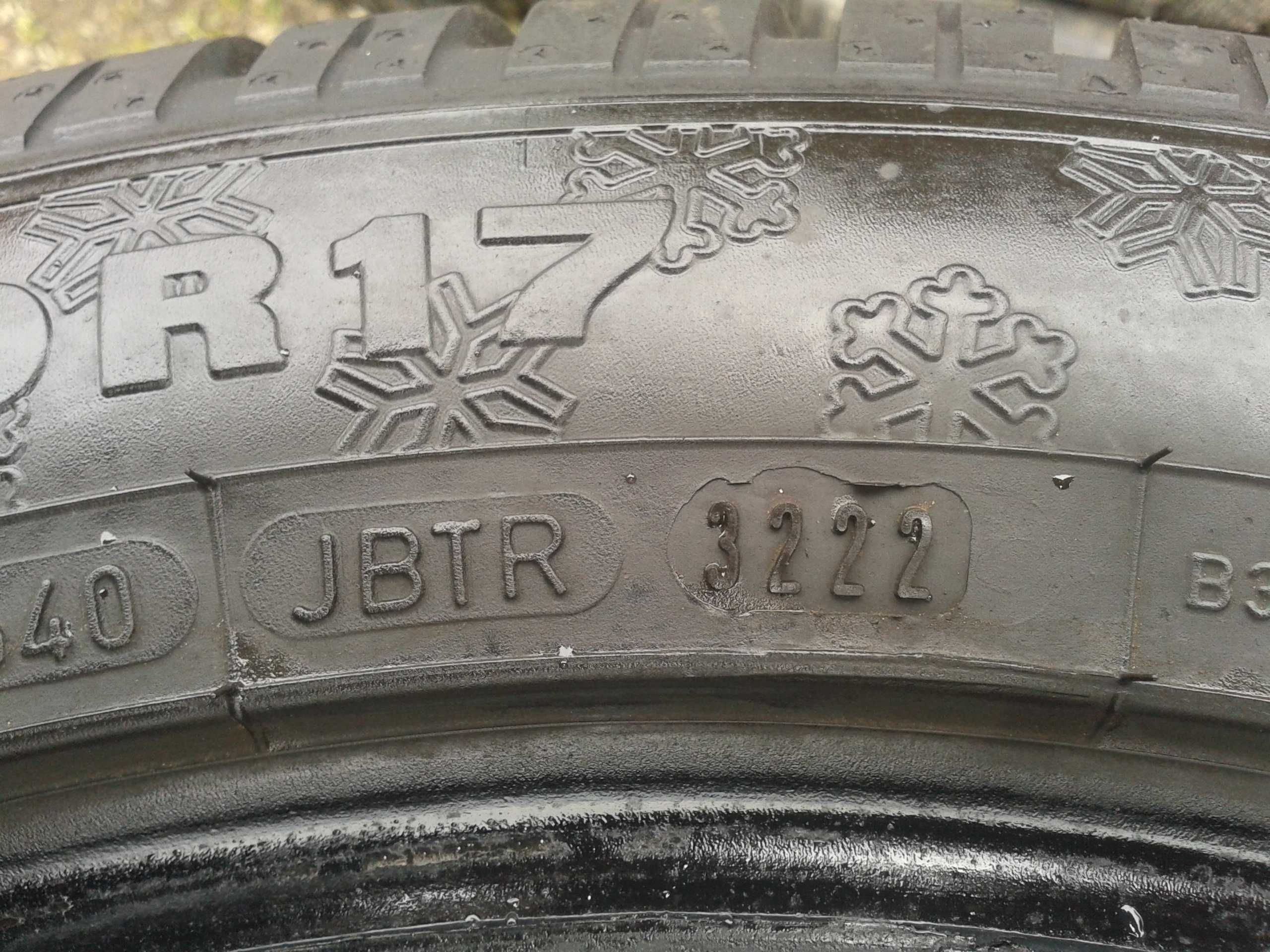 opony r17 dunlop 225 50 jak nowe 2022rok sp wintersport 4d mielec kpl