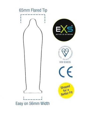 EXS Glowing prezerwatywy fluorescencyjne świecące w ciemności 12 szt.