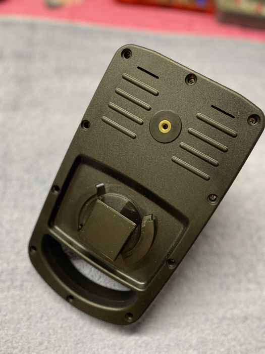 Szybkozłącze, głowica, mocowanie echosondy Toslon na statywie foto.