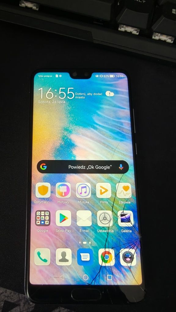 Huawei p20 niebieski
