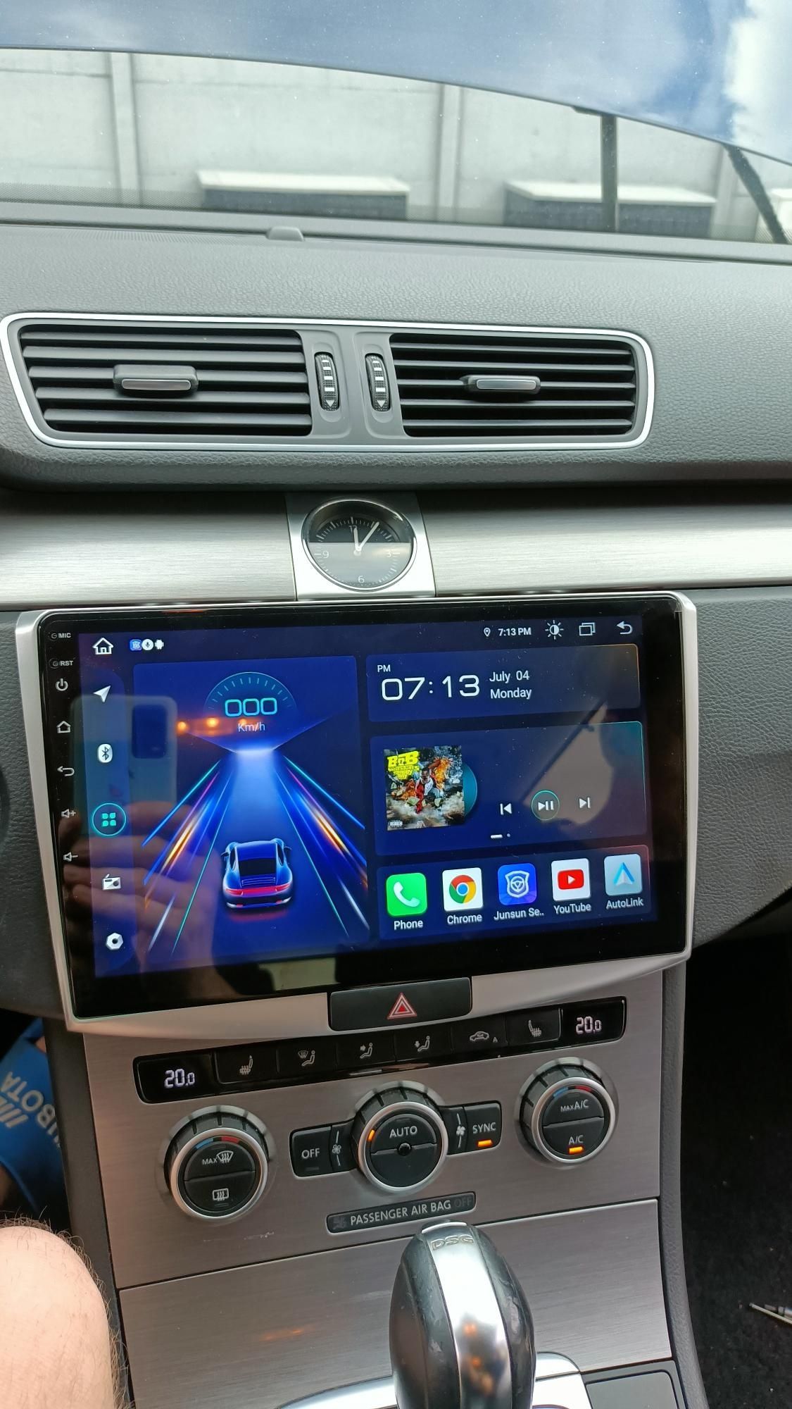 Passat B6 B7 Android 13 USB sd AUX car pley