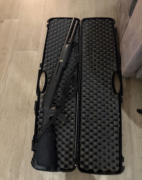 Shotgun airsoft tactical preta