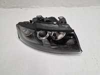 NOWA Przód Prawa Przednia Lampa Reflektor BLACK Audi A4 B6 nr028