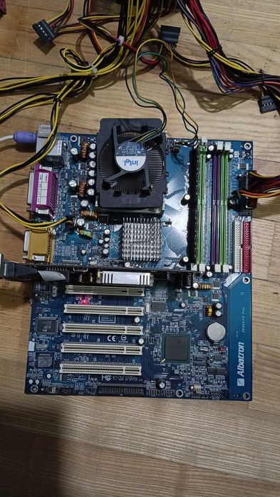 Материнська плата Albatron FX865PE Pro + Pentium IV 3.2 Ghz