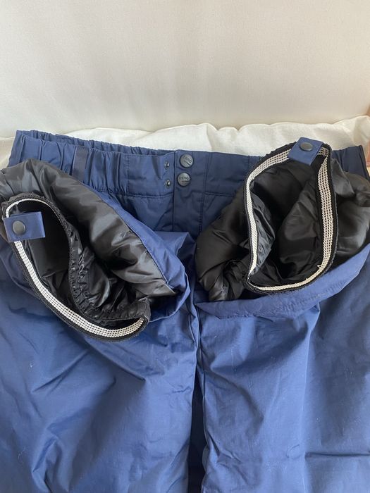 Calças Berg neve ski snowboard outdoor XL azul escuro com bolsos novas