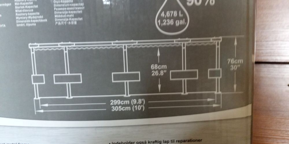 Bestway noga stelaża basenu 305x76cm